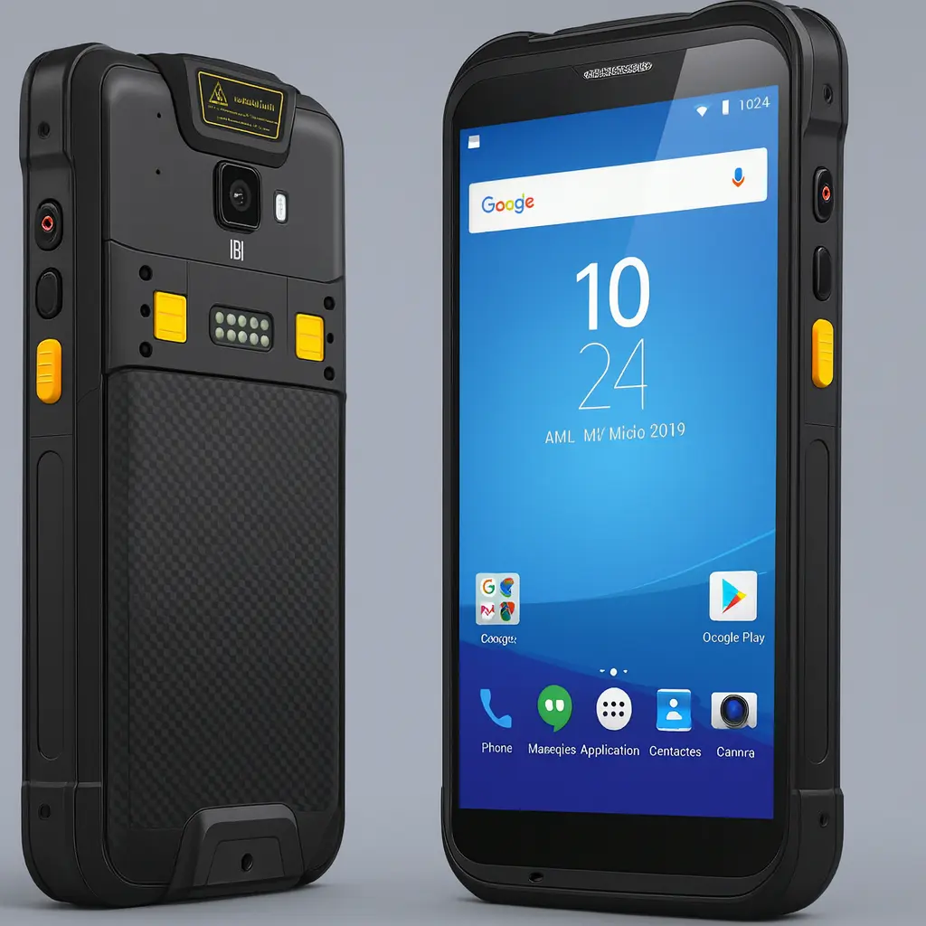 Industrial 47 Sistema handheld para el control de acceso con cámara delantera para lectura de cédulas.