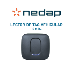 Lector de TAGs vehiculares marca nedap hasta 10 metros.